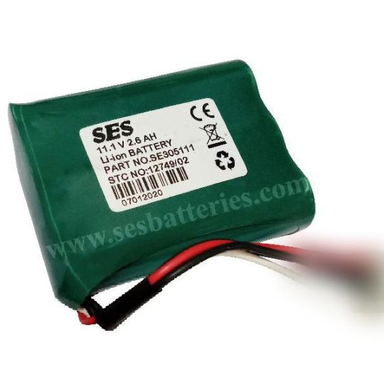 11.1V 2600mAH, LI-ION BATTERY FOR MINDRAY BENEHEART R3 EKG